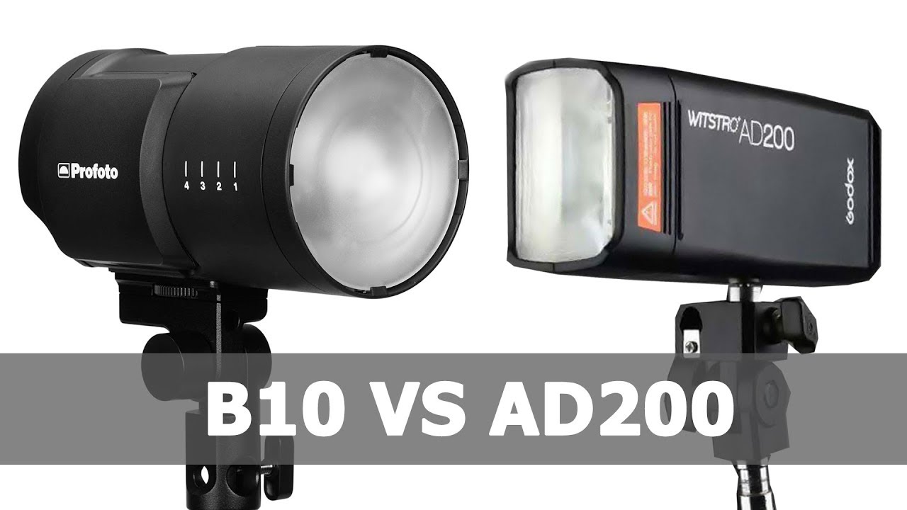 Comparativa Profoto B10 vs Godox AD200 - YouTube