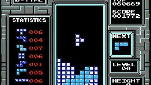NES Tetris B-Type 0-0 Completion