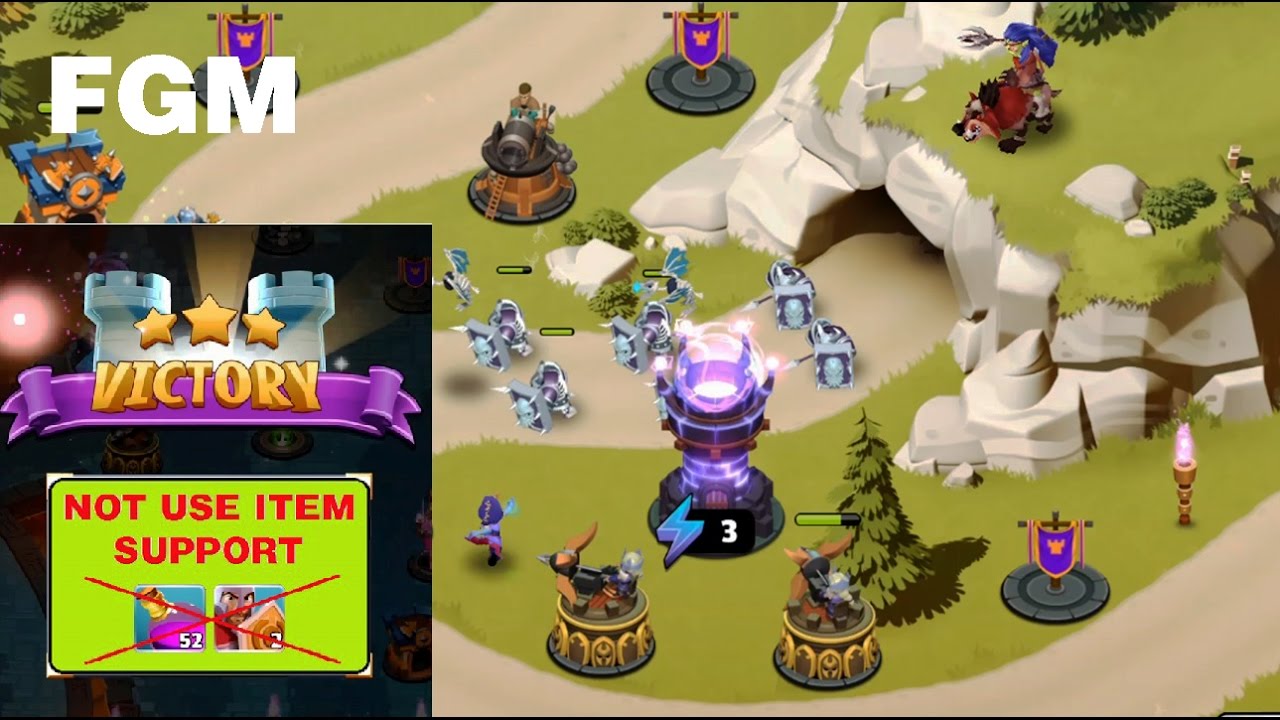 FGM - Castle Creeps TD: Chapter 12 - Lv47 To Lv48 ( Not Use Item Support )