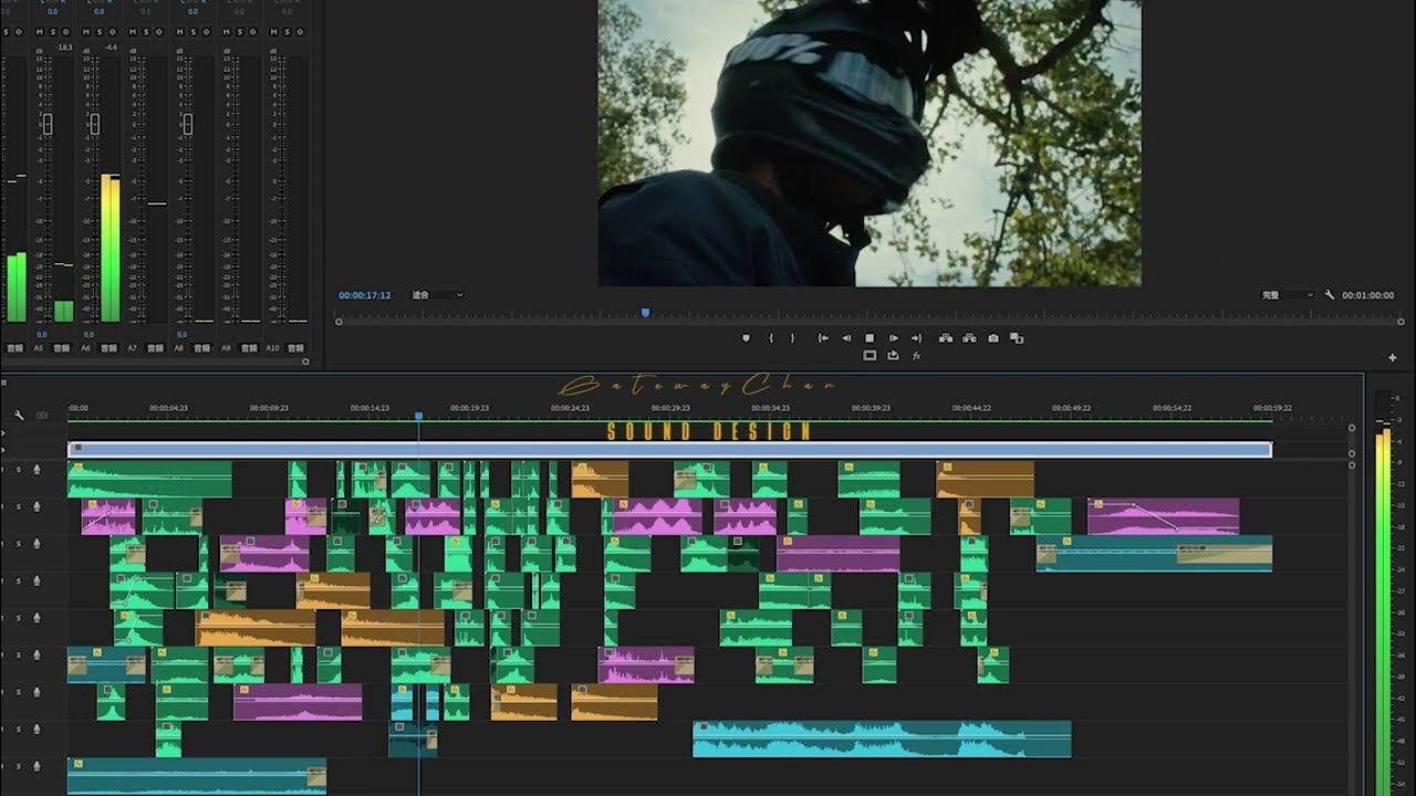 Sound Design Practice｜How I make the sound on Premiere Pro Timeline