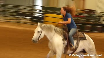 Peptos Miss - reining circles, lead changes, big stops! - ValleyViewRanch.net