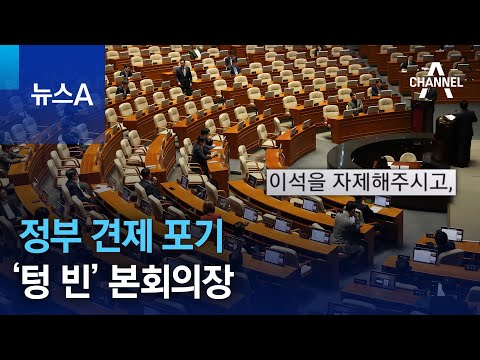 정부 견제 포기…‘텅 빈’ 본회의장 | 뉴스A