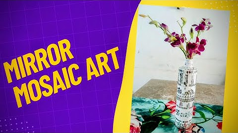 Super Easy Mirror Mosaic Art Tutorial /step by step/ Mirror Mosaic on Glass bottle #summi_artstudio 
