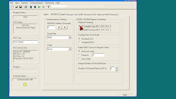 HCS Configuration Software Tutorial MODBUS Tab