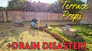 (32) Sicily Villa Renovation - Terrace Progress vs Drain Disaster!