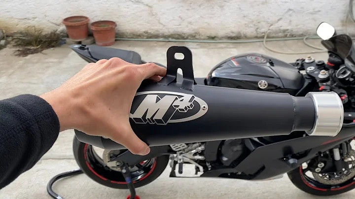M4 GP Exhaust Installing and Sound Comparison  | YAMAHA YZF-R6 2008