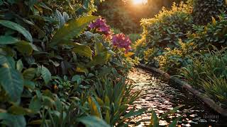 OpenAI Sora - Golden Sunset Garden