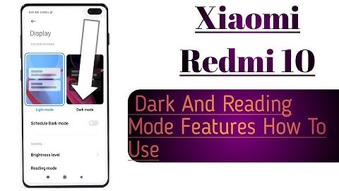 Xiaomi Redmi 10 || Dark Mode Features How To Use