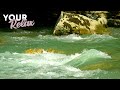 Powerful Sound Of A Mountain River. Sounds Of Nature 5 Minutes Video.