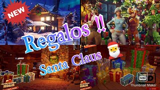 Abriendo regalos de Santa Claus // Fortnite