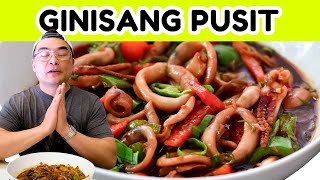 Ginisang Pusit | How To Cook Tender Squid Stir Fry