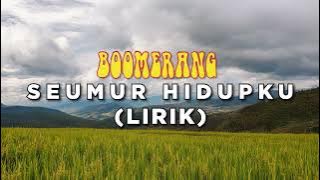 Boomerang - Seumur Hidupku (Lirik)