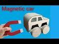 How to make a magnet powered car  diy magnetic toy car  working model school science project