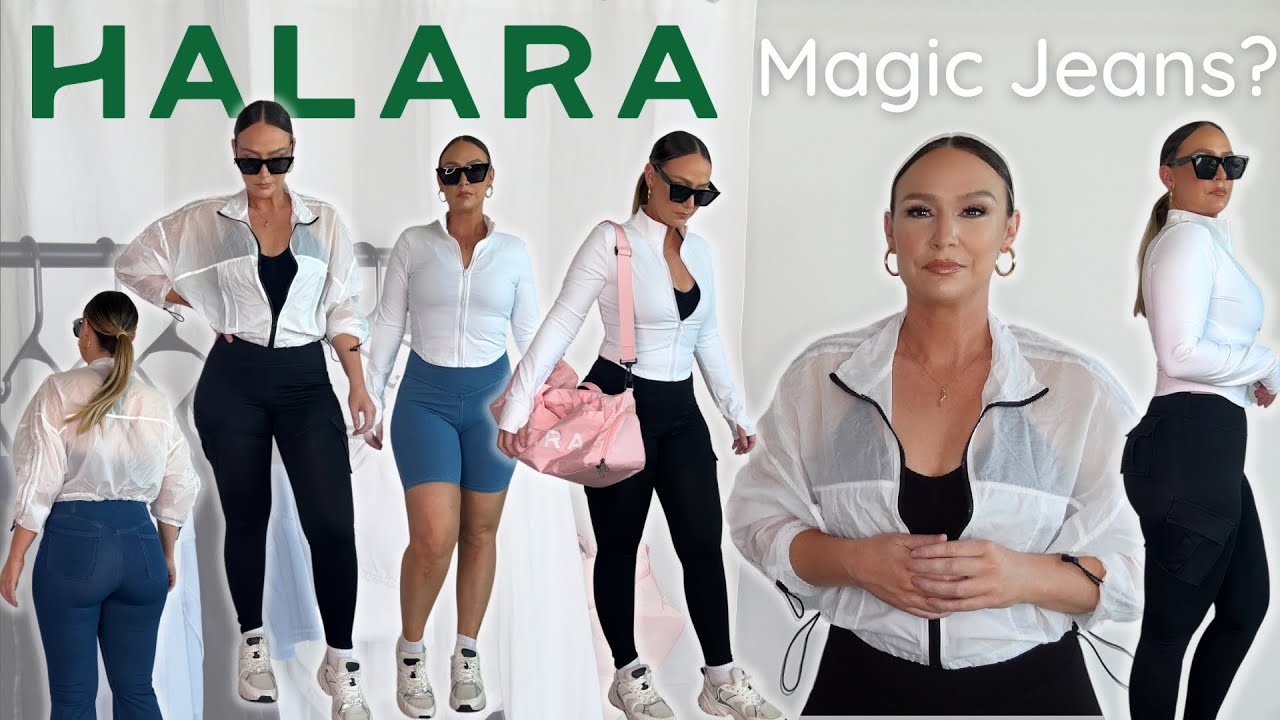 Halara magic jeans🤩 • review & try on haul 