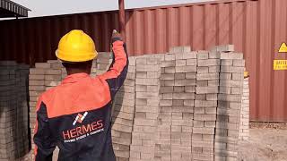 AUTOMATED PRODUCTION PROCESS OF INTERLOCKING STONES