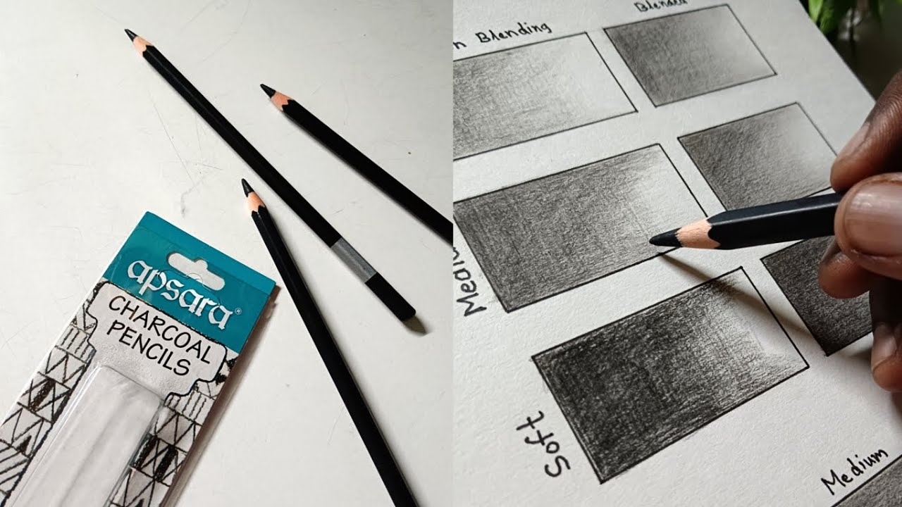 Apsara Charcoal Pencils Sets of 3 | Unboxing - Testing - Review - YouTube