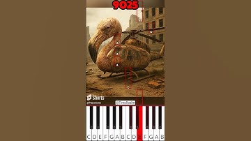 Italian Brainrot Memes 2025 vs 9025 #shorts (@TimeRealm) - Octave Piano Tutorial