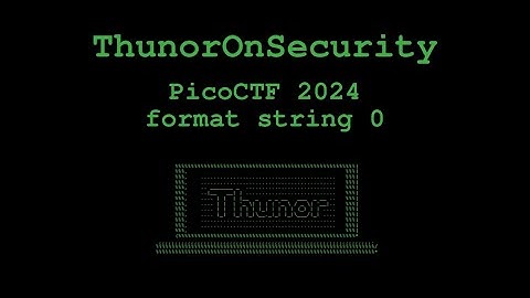 format string 0 Challenge from picoCTF 2024 (Binary exploitation)