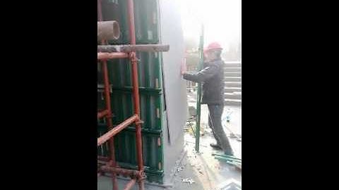 Remove plastic formwork  reuse 60 times