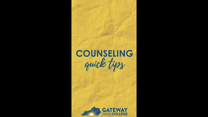 Counseling Quick Tips #1