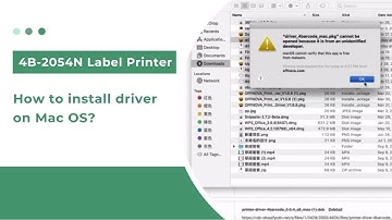 How to install driver on Mac OS? (for 4B-2054N/ZPL-2054N)