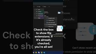 Show File Extensions in Windows 11 #windows #microsoft #tutorial #computer