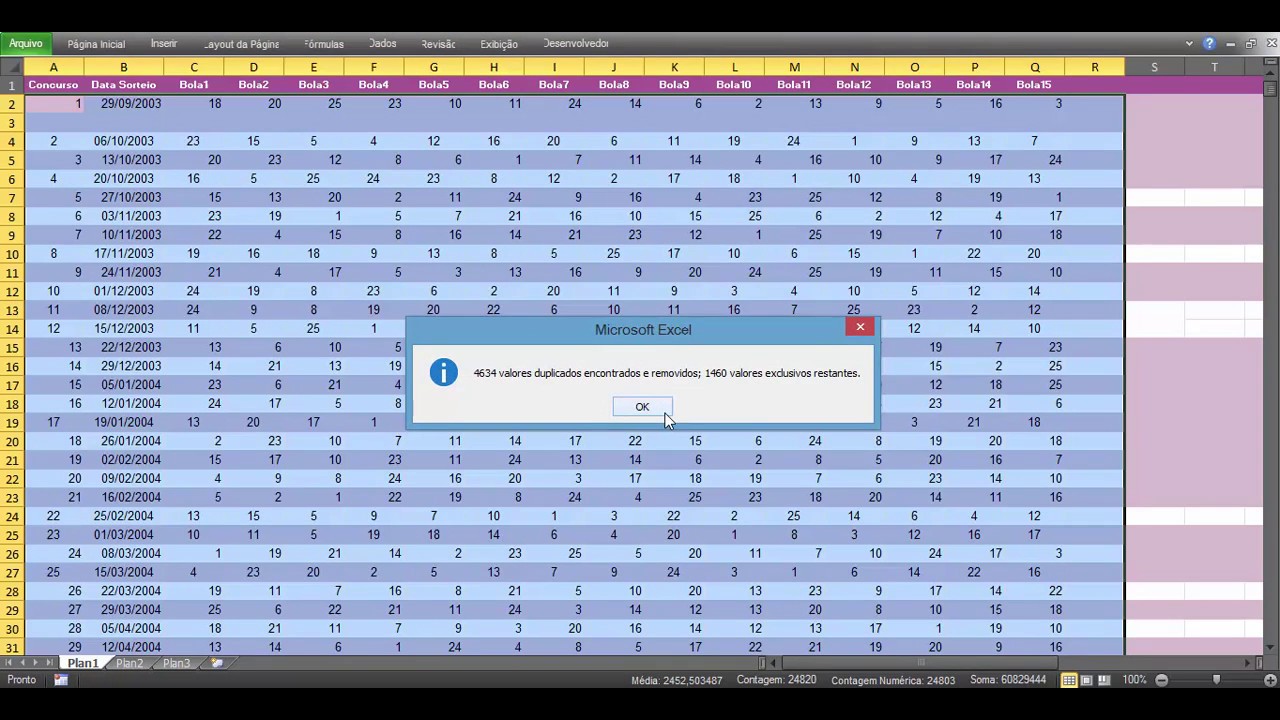 Página dedicada a resultados e estudo da loto fácil, downloads de esquemas  em excel…