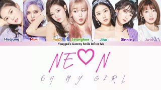 OH MY GIRL (오마이걸) - NE♡N COLOR CODED LYRICS (HAN|ROM|ENG)