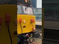 50008 thunderer departs Leicester doing a light loco off the tour because of power being disrupted