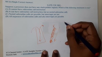 GATE CSE 2001