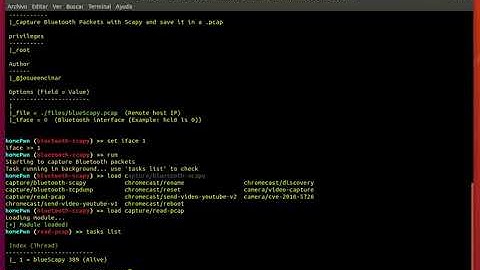 HomePwn. BLE capture on PCAP file (sniffing)