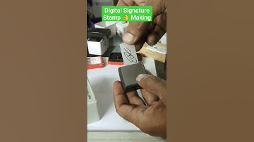 how to make Digital Signature Stamp  #digitalstamp #signaturestamp #stamp #viral #inkrefill