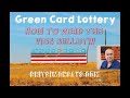 DV Lottery - How to Read the Visa Bulletin  - Green Card Lottery