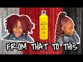 Extended Sleek Ponytail on NATURAL HAIR + crimps | got 2 b glued | sew in method!