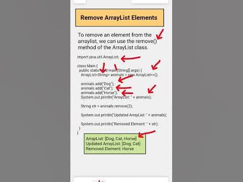 How To Remove Elements From ArrayList ? #arraylist # ...