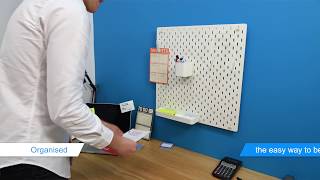 Skådis White Pegboard - 56 By 56Cm - Ikea