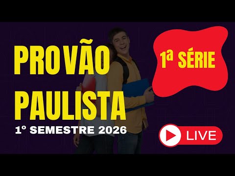 AO VIVO: Provão Paulista, o grande desafio! 🥳✨| 1º sem. de 2026 | Prof. Kablan