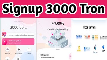 New Trx Tron Cloud Mining Site 2022 | Make Money Online by Tron | 7% Daily Profit | Naveed Tricks