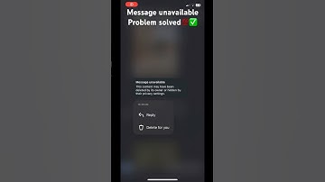 Message unavailable problem solved 💯✅ | instagram problem solved New 2024|  #instagramproblem