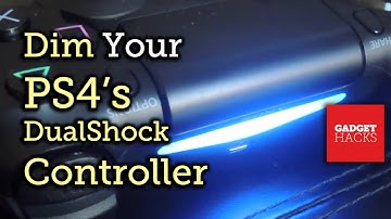 Dim the Light Bar on Your PS4