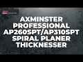 Axminster professional planer thicknesser spiral block