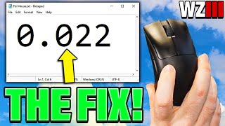 This 1 Number FIXES Mouse Input in Warzone 3 (But No One Knows)