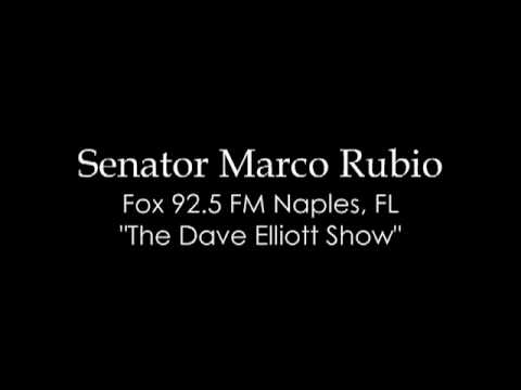Sen. Rubio Talks Health Care On "The Dave Elliott ...