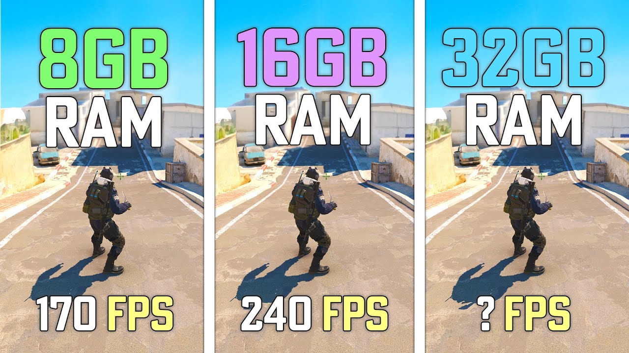 Counter Strike 2 8GB Vs 16GB Vs 32GB RAM YouTube Counter Strike 2 8GB Vs 16GB Vs 32GB RAM YouTube