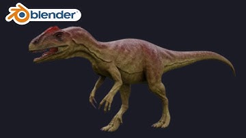 How to Model a Realistic Dinosaur in 3D (Part 1) | Blender Timelapse Tutorial