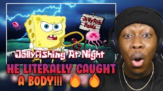 Jellyfishing At Night! (Don't mess with me 2) [SpongeBob Music Video] l REACTION