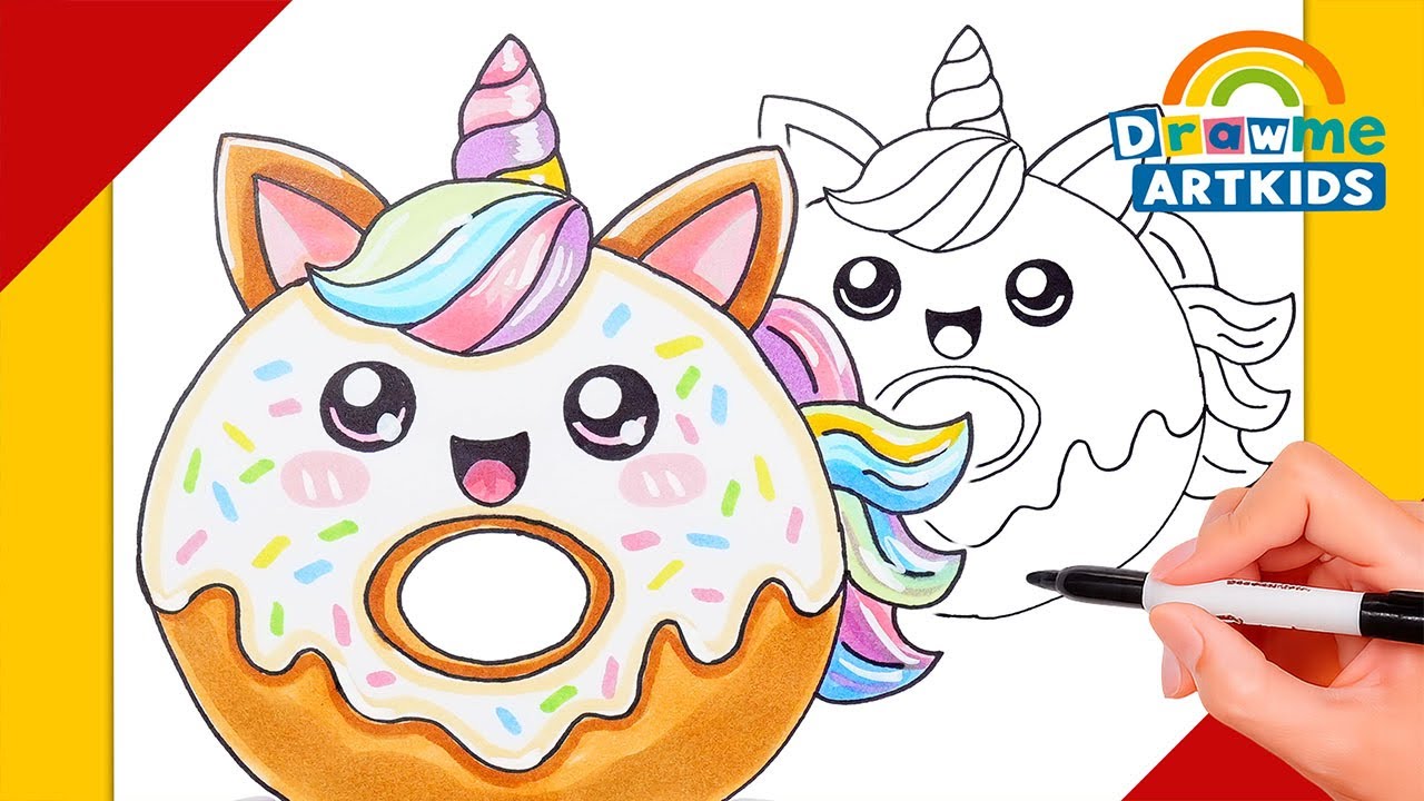How to Draw a Unicorn Donut