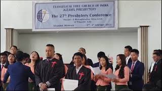 EFCI AIZAWL PRESBYTERY CHOIR//BERAM PU THA// AT KHANPUI/ PRESBYTERY CONFERENCE.