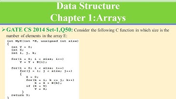 GATE CS 2014,Set-1,Q41 : Consider the following C function in which size is the number of element in