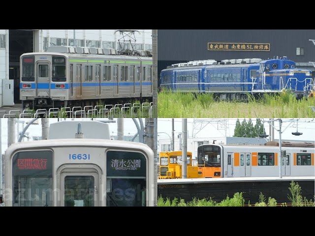 東武野田線 10030系 11631F「区間急行 清水公園」表示で南栗橋検査入場